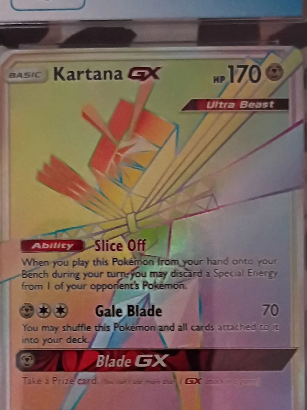 Pokemon Blue-Back Trading Card in Clear Case with Yellow Logo